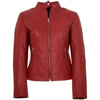 Maddox Lederjacke Jecki MADDOX - Damen Lederjacke Lammnappa rot
