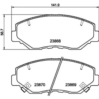 Hella Bremsbel?ge vorne Honda Accord Civic Cr-V Element Pilot