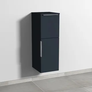 Sanipa 3way Mittelschrank mit 1 Tür und 1 Auszug, Marine-Matt, UP1251R UP1251R