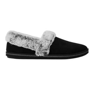 Skechers - "Cozy Campfire Team Toasty" Hausschuhe für Mädchen, Kunstfell gefüttert, Flach (Schwarz)