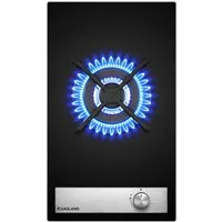 GASLAND Gas-Kochfeld GH12BF, Einbau Glas-Gaskochfeld Wokbrenner, 30 cm, 3400 W, Butan/LPG/Erdgas