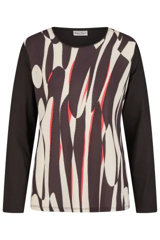 Barbara Lebek - T-Shirts black (frontprint) - Gr. - 48