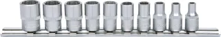 KS Tools 1/4" 12-kant-Stecknuss-Satz, 10-tlg - 917.0625