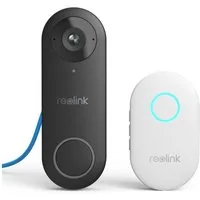 Reolink Smart Home Türklingel Video Doorbell PoE 5MP (Außenbereich, Gegensprechfunktion,180° Ultraweitwinkel,Personenerkennung,IP65)