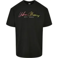 URBAN CLASSICS T-Shirt Urban Classics Herren Script Logo Tee (1-tlg)