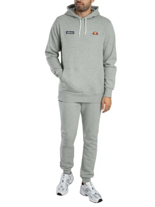 Ellesse Traccota Pullover Hoodie Trainingsanzug, Grau