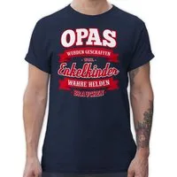 Shirtracer T-Shirt Opas wurden geschaffen weil Enkelkinder wahre Helden brauchen Opa Geschenke
