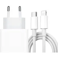 Futurea 2m Ladekabel für iPhone 20W Schnellladegerät Fast-Charging Smartphone-Ladegerät (Ladeset mit Ladekabel und USB-C Stecker, 1-tlg., Für iPhone 14/13/12/11/XS/XS/8/7 Pro Max Mini SE)