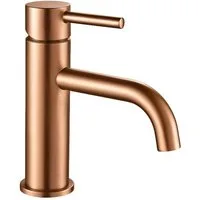 wohnwerk.idee Badarmatur Waschbeckenarmatur Wasserhahn Einhebelmischer Lungo Kupfer