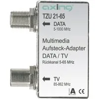 axing Axing TZU 21-65 Multimedia Aufsteck-Adapter TV-Kabel