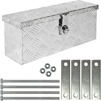 Trucky Anhänger-Deichselbox Truckbox Deichselkasten Aluminium D015 inkl. Montagesatz Deichselbox