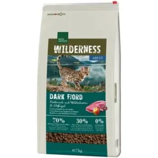 REAL NATURE WILDERNESS Trockenfutter Katze, Adult, Dark Fjord, Rothirsch, Wildschwein & Geflügel 7 kg