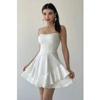 WOMAN VISION Minikleid Kleid mit dünnen Trägern