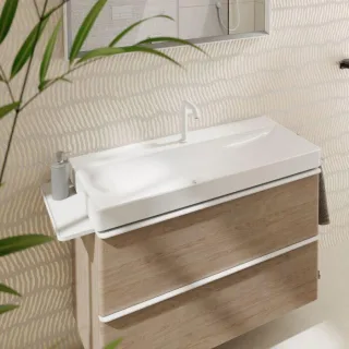 hansgrohe Xelu Q Waschtisch 61036450 100 x 48 cm, mit Hahnloch, ohne Überlauf, SmartClean, weiß