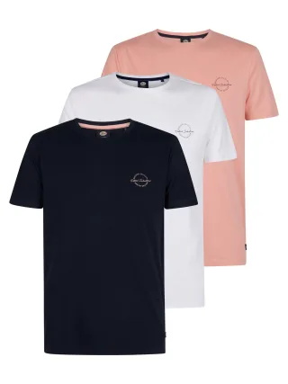 Petrol Industries - 3er-Pack T-Shirts mit Logo Fuego Herren