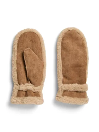 PIECES - PCARLO MITTENS Toffee - Gr. - L