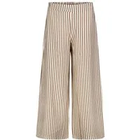 SUBLEVEL Stoffhose Modisches Streifenmuster mit elastischem Bund Striped Palazzopants