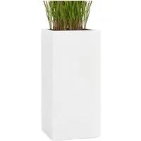 Pflanzwerk® Pflanzkübel TOWER Premium Blumenkübel Pflanzsäule Fiberglas mit Lotus-Effekt