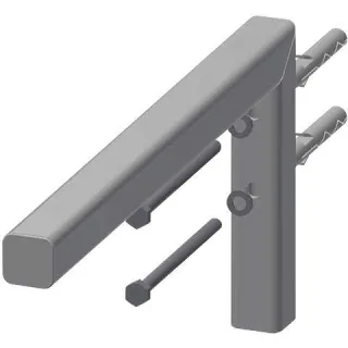 KWC Aquarotter Konsole, VARIUS, Edelstahl, 30x170x370 mm, für WT aus MIRANIT, 2030051321 2030051321