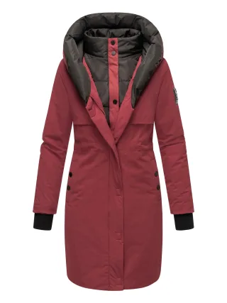 Navahoo Damen Winterjacke Snowelf – Leicht & Warm mit Magnetverschluss