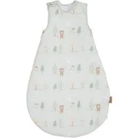 roba® Babyschlafsack Woodland Buddies - Schlafsack ganzjährig aus Baumwolle für Babys (TOG-Wert 1,5), Atmungsaktiv & hautfreundlich - Ohne Ärmel - Tier Motiv - Pastell Grün