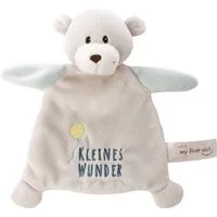 Nici Schmusetuch My First NICI, Bär Finni, Kleines Wunder, mit niedlicher Stickerei „Kleines Wunder“