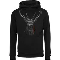 Baddery Kapuzenpullover Jäger Hoodie: "Hunting Passion" - Geschenk für Jäger, hochwertiger Siebdruck, auch Übergrößen