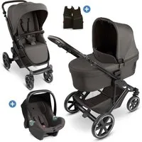 ABC Design Kombi-Kinderwagen Sierra - Nut, 3in1 Kinderwagen Buggy Set mit Babywanne, Babyschale Tulip & Sportsitz