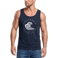 Neverless Tanktop Herren Tank-Top Welle Wave California Ocean Drive Surf Summer mit Print