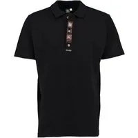 OS Trachten Poloshirt Zutao Regular Fit, Polokragen, Edelweiß-Stickerei auf der Knopfleiste