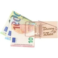 Spruchreif® Spardose Mausefalle Geldgeschenk · Mausefalle mit Spruch · Gutscheinverpackung