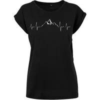 Youth Designz Print-Shirt Heartbeat Mountain Damen T-Shirt als Statement Geschenk Frauen Motiv mit stylichen Berg Aufdruck für Frauen