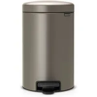 Brabantia Mülleimer NewIcon Treteimer, 12L, sanft schließender Deckel, mit leichter Pedalbedienung