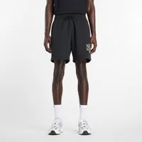 New Balance Sweatshorts mit Kordelverschluss, aus Baumwolle und Polyester, in Fleece-Qualität