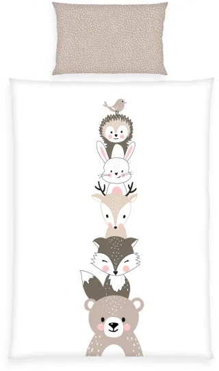 Baby Best Babybettwäsche "babybest Woodland Crew" 1 Stk. mit Wendefunktion