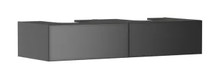 Hansgrohe Xevolos E Waschtischunterschrank Schiefergrau Matt 1370/550 mit 2 Schubkästen für Konsole 54318770