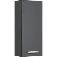 Saphir Hängeschrank Quickset Wand-Badschrank 25 cm breit mit 1 Tür und 2 Einlegeböden Badezimmer-Hängeschrank inkl. Türdämpfer, Griffe in Chrom Glanz
