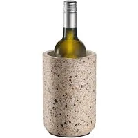 APS Wein- und Sektkühler Flaschenkühler -TERRAZZO-, Ø 12,5 cm, Höhe ca. 19 cm, Beton, in Terrazzo Optik