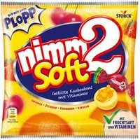 NIMM2 Süßigkeit, Storck Nimm2 Soft Kaubonbons mit Fruchtsaft und Vitaminen 116g