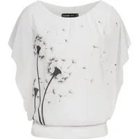 CLOUD 5IVE Blusentop CLOUD 5IVE Cloud5ive Damen Shirt Chiffon Top Fledermausärmel