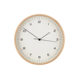 Wanduhr, Weiß, Holzwerkstoff, 31x31x4.5 cm, Dekoration, Uhren, Wanduhren