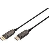 DisplayPort AOC Hybrid Glasfaserkabel, UHD 8K schwarz, 10 Meter