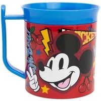 Disney Mickey Mouse Becher - Mikrowellengeeigneter Kunststoffbecher 400 ml – für Kinder, 1-tlg., praktisch und besonders leicht