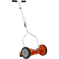American Lawn Mower Company Spindelmäher 1204-14 Walzenmäher, 35,5 cm Schnittbreite, (Spar-Set, mit oder ohne Fangkorb), 4 Klingen Spindelrasenmäher mit oder ohne Fangkorb