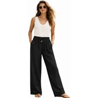 Eight2Nine Chinos Eight2nine Damen Leinen Hose Leinenhose Regular Freizeithose Sommer