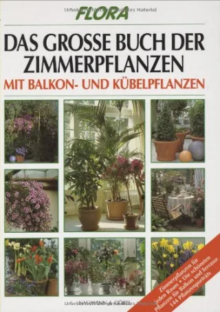 Flora - Das grosse Buch der Zimmerpflanzen: Mit Balkon- und Kübelpflanzen. Mit 144 Pflanzenporträts [Gebundene Ausgabe] [1995] Johannes Haller (Inhalt)