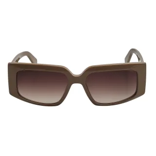 Damen Rechteckige Acetat Sonnenbrille LJ791S