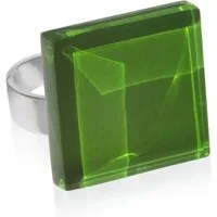 ALEXASCHA Fingerring Statement Ring mit Stein 20mm • größenverstellbar