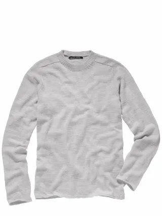 hannes roether Herren Pullover bo10nito Grau 100 % Schurwolle