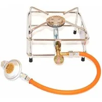 Lincar Gaskocher Hocker Kocher SET 2,5 KW m. Schlauch+Druckminder